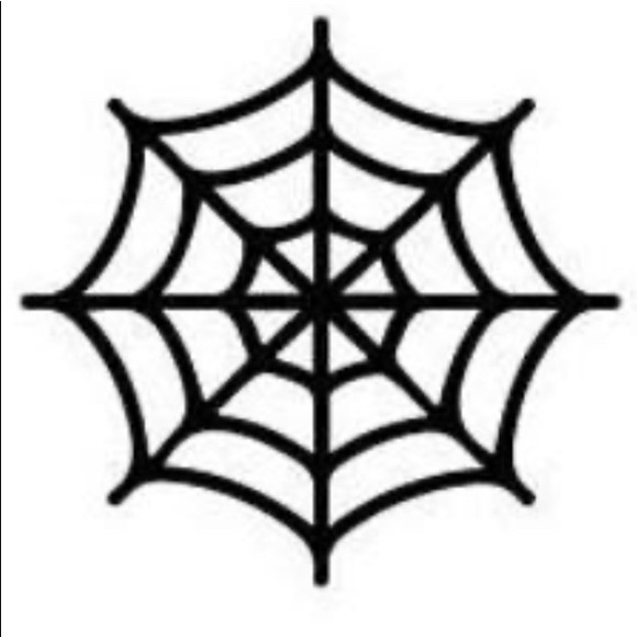Lot of 3 Spider Web Vinyl Decals 4x4 inches each - Picture 2 of 3